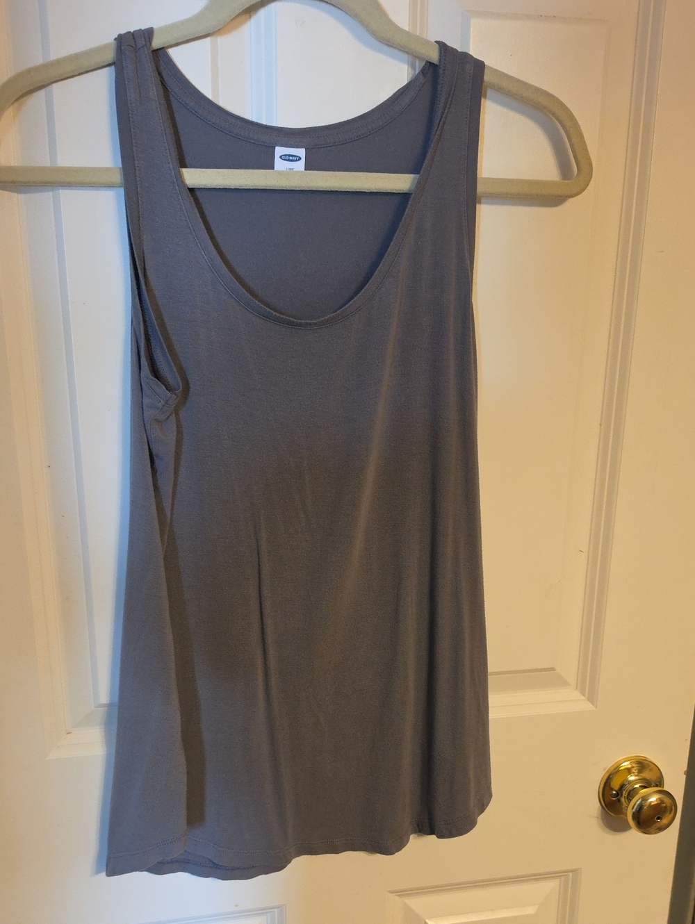 Old Navy Luxe XS Classic Scoop Neck Tank Top - Gray